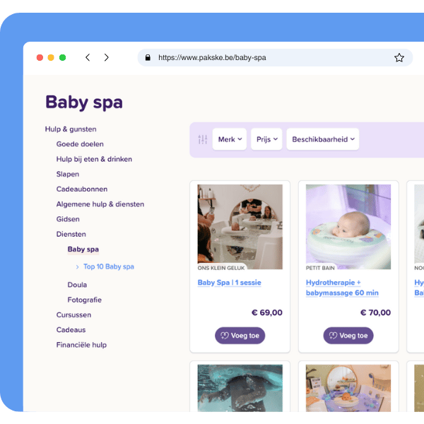Partner Portal - baby spa